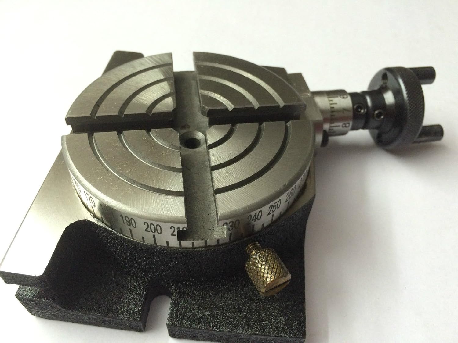 3" Inches (75 mm) (4 slots) Rotary Table + 70 mm 4 jaws Independent chuck+ Back Plate