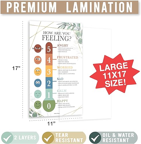 Miniatura 2 de Hadley Designs 8 carteles de esquina calmantes para el aula imprescindibles para profesores, suministros de esquina de 11 x 17 pulgadas, tabla