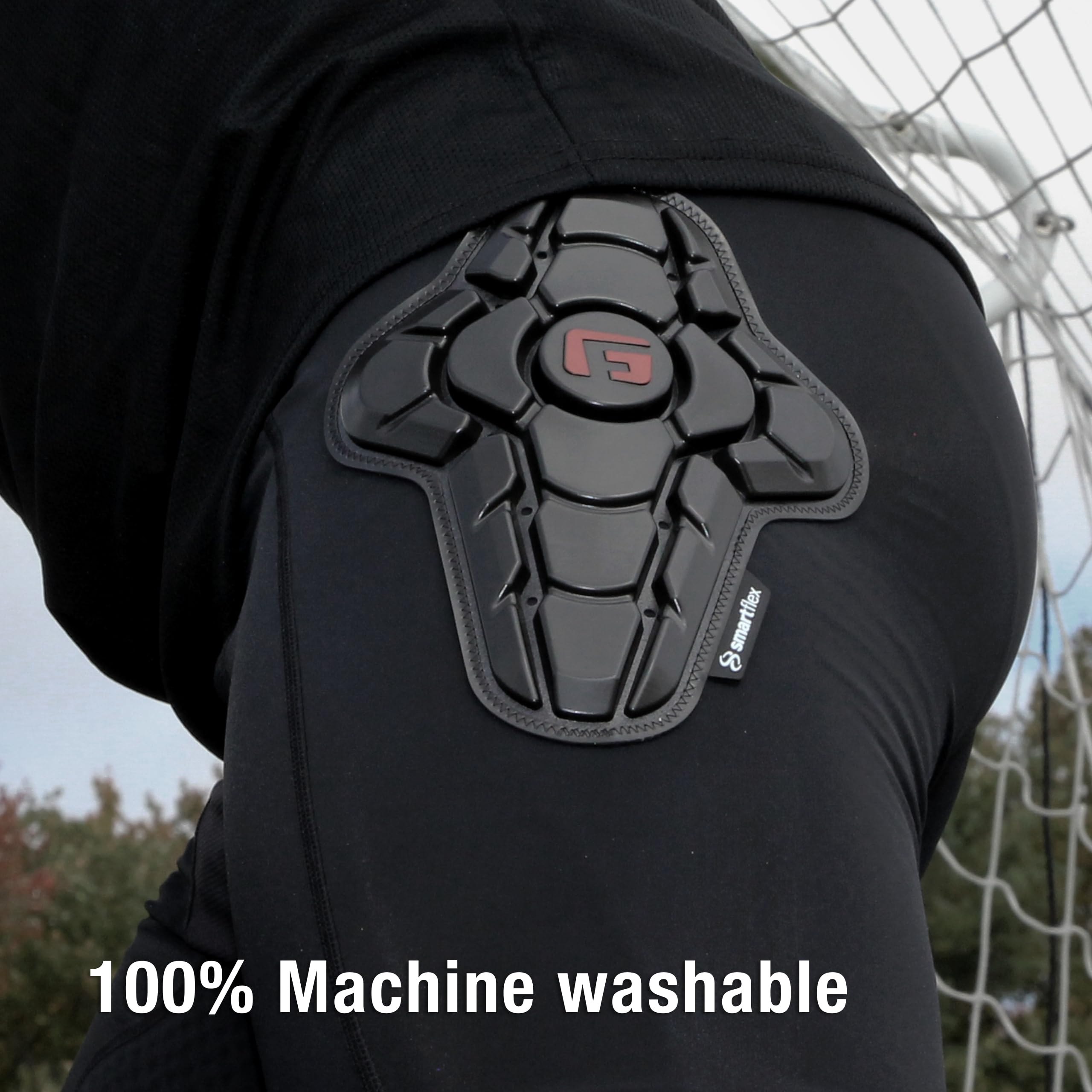 G-Form Pantaloncini da Portiere - Pantaloncini Imbottiti con Base Compressivo - Abbigliamento Protettivo per Il Calcio e Gli Sport ad Alto Impatto - Traspirante e Lavabile in Lavatrice - Grande