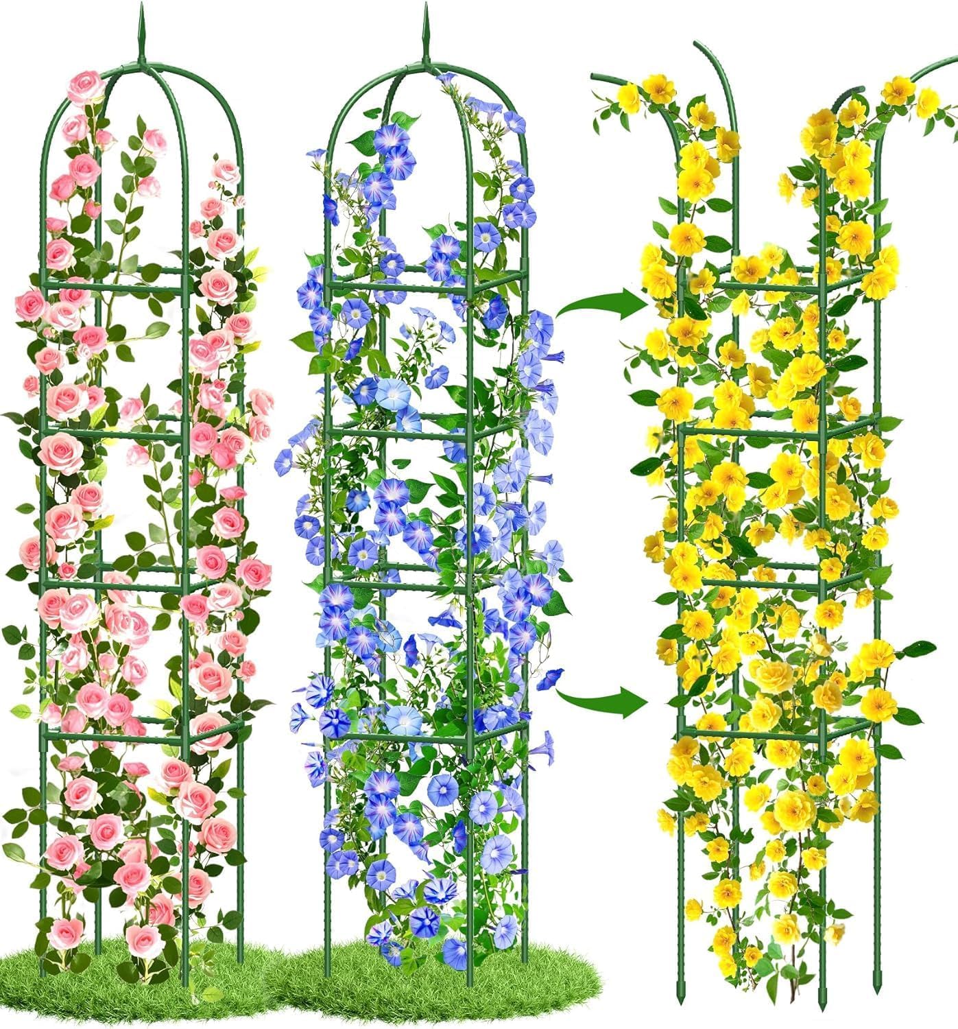 MQJIAZHI 70 inch Garden Obelisk
