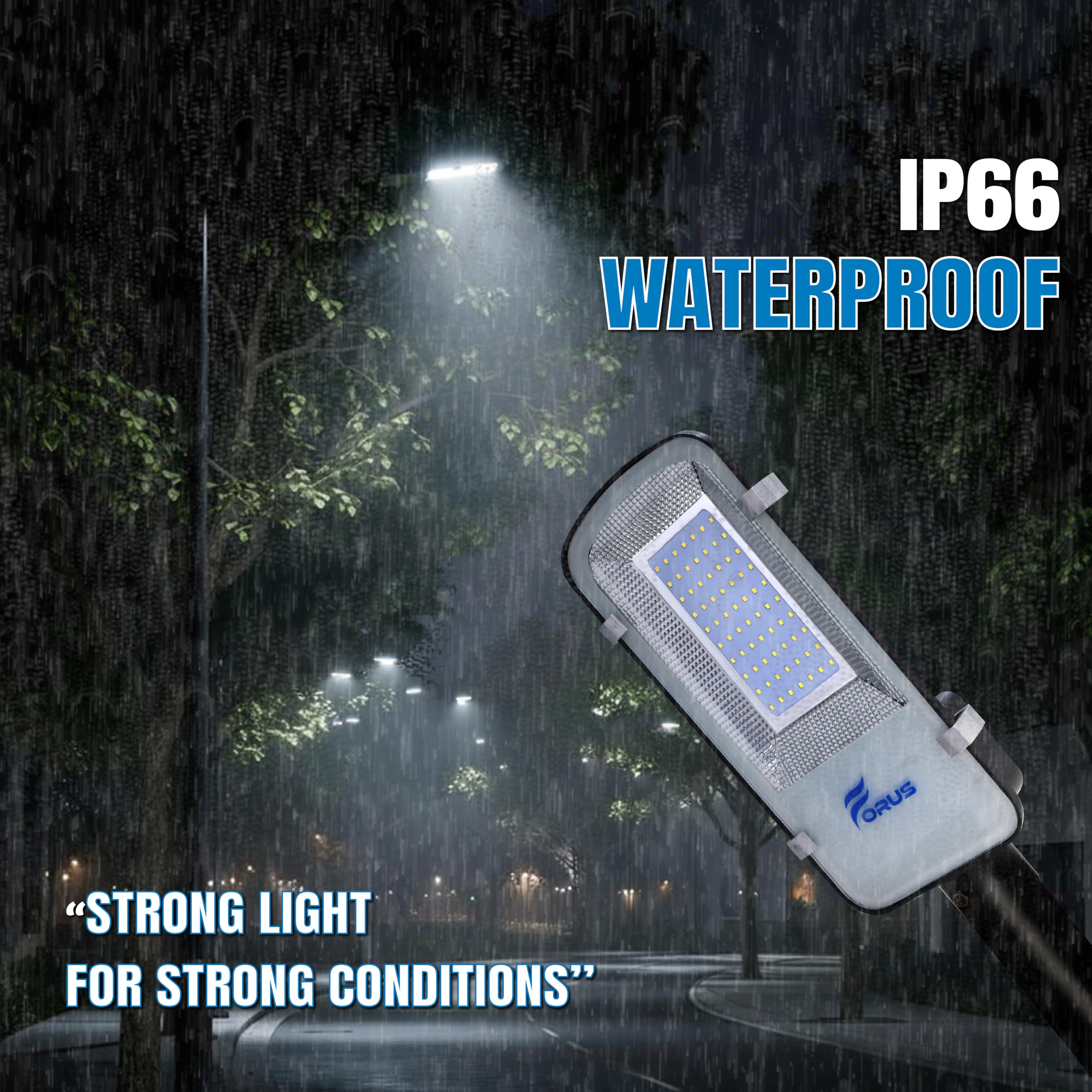 Forus LED Street Light - Waterproof & Bright -4
