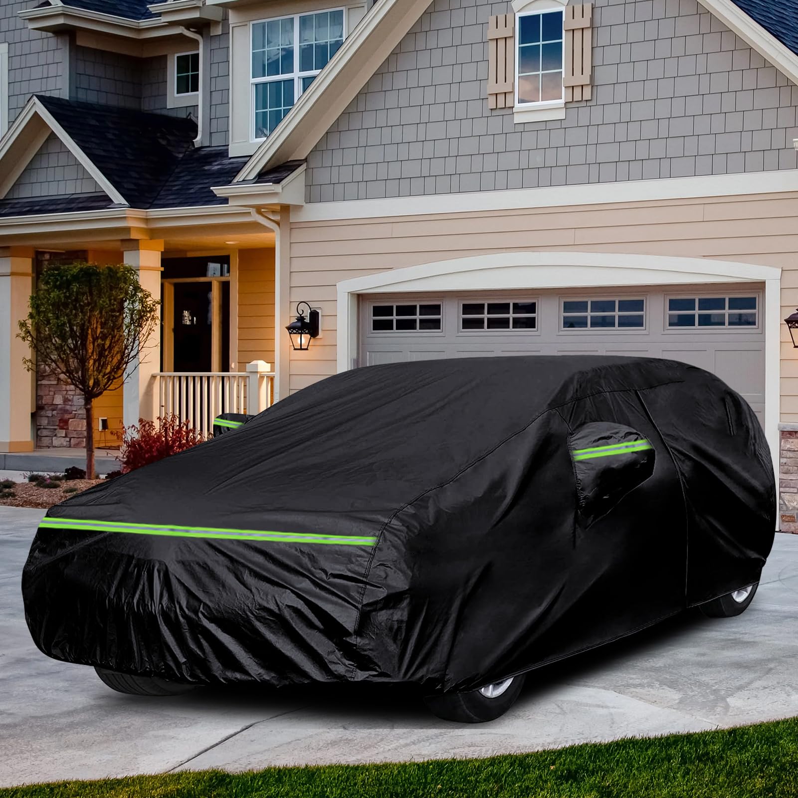 Telo Copriauto Per Mercedes Classe A 2004-2024 - Impermeabile E Traspirante, Con Cerniera E Strisce Riflettenti - Foto 4