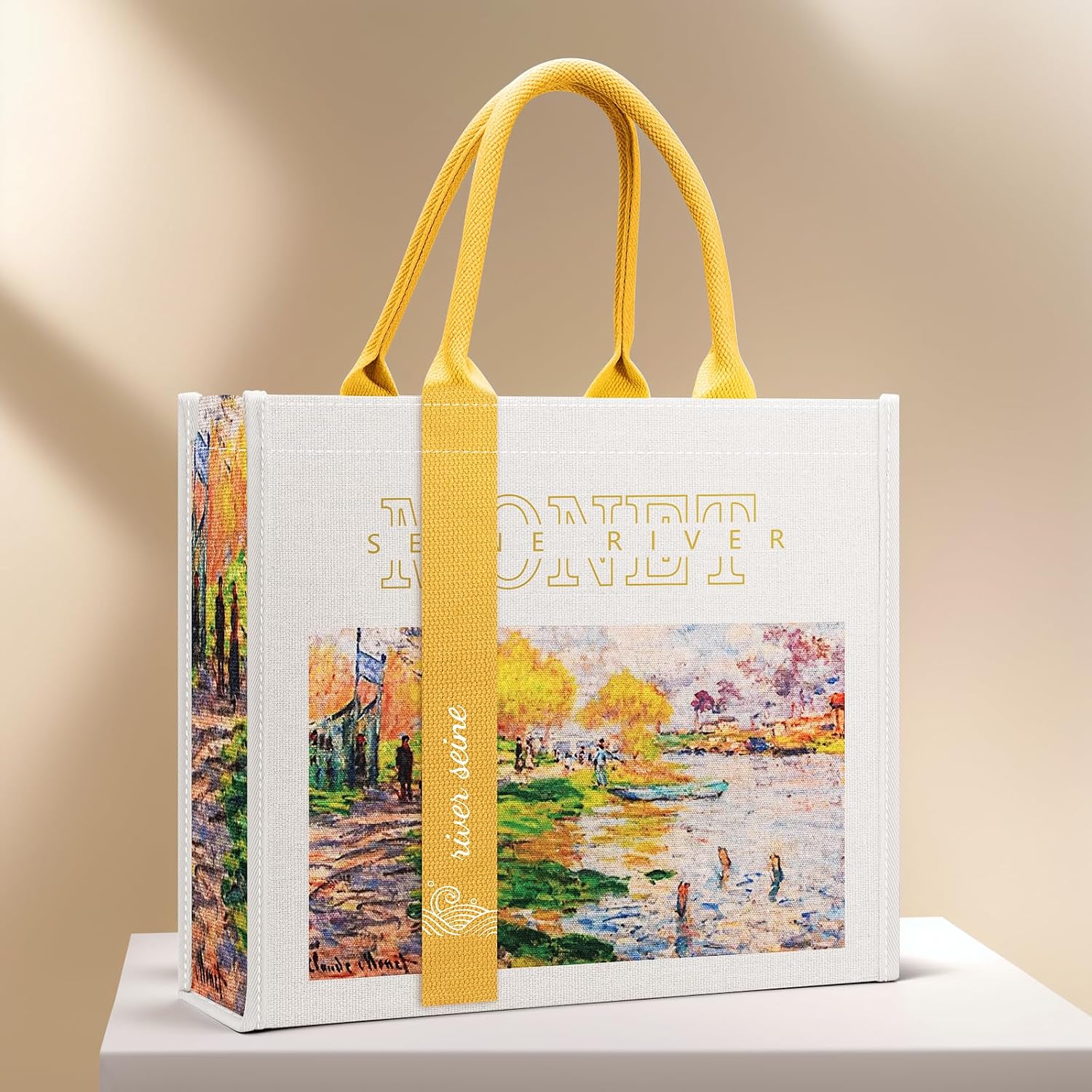 Canvas Tote Bag for Women Handbag Reusable Shopping Bags for Groceries, Picnics, Easy Storage