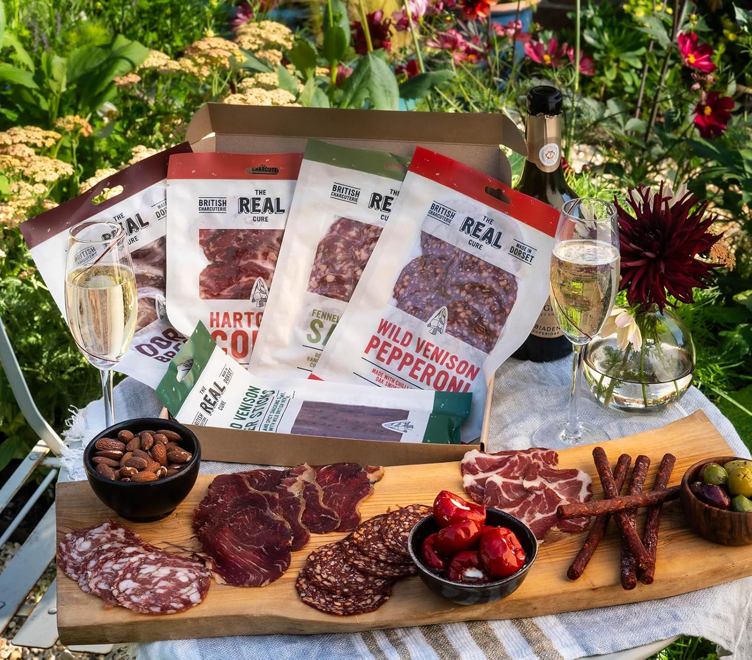 The Real Cure Al Fresco Charcuterie Picnic Box The Perfect