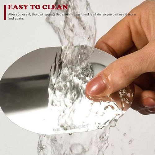 Miniatura 6 de HOMSFOU Copas de vino Difusor de aire a granel Metal Lámina de vidrio de vino vertedor de vino Redondo Eliminadores de sulfato de vino Disco