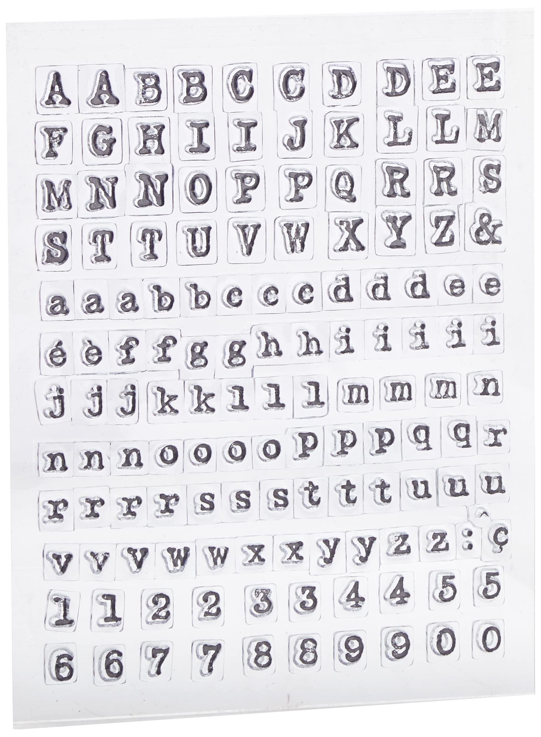 Artemio Sticker Alfabeto Scrapbooking - 177 Adesivi Argento Glitter Per Carte Decorative - Foto 8