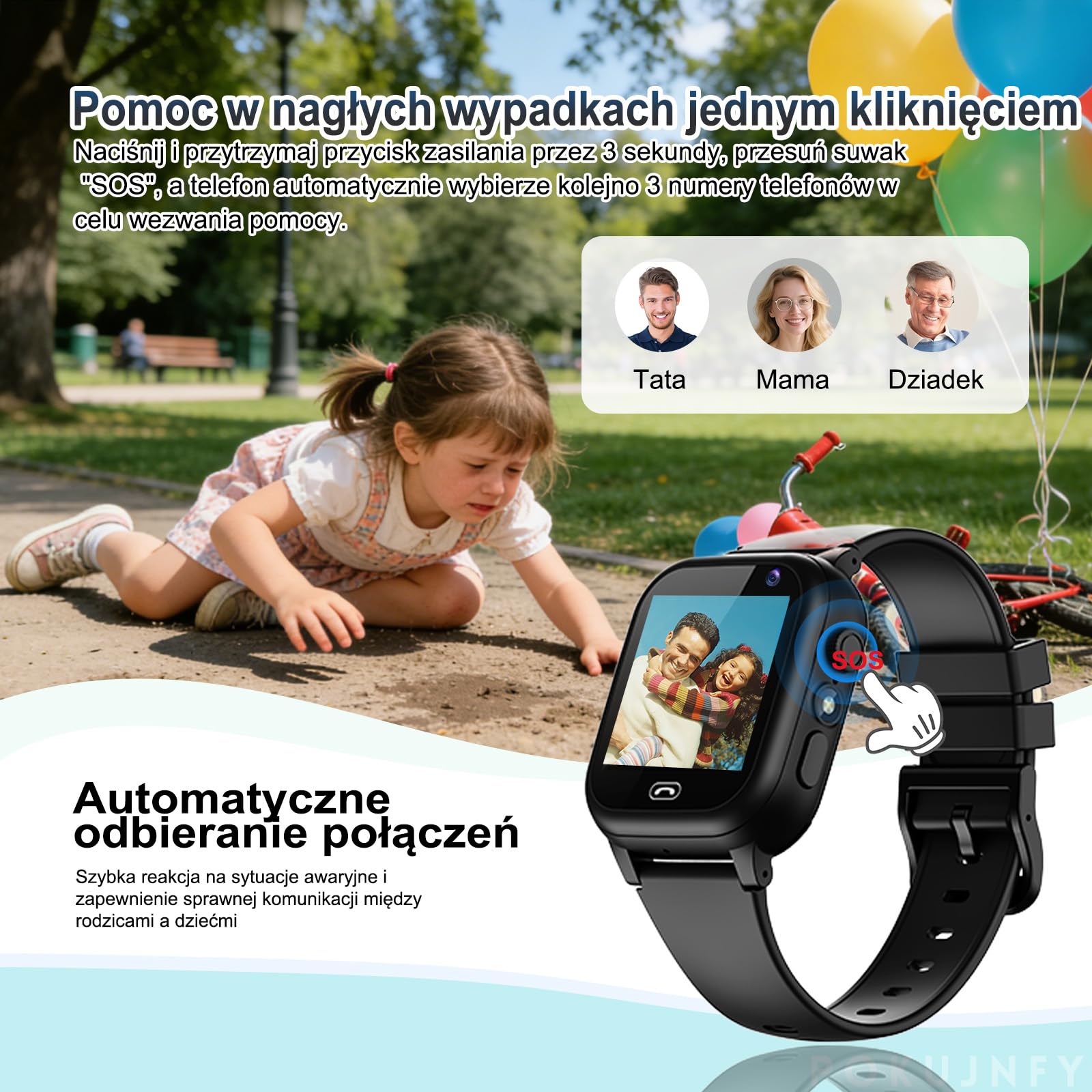 Smartwatch dla Dzieci z GPS SOS Kontakty Czat Rozmowy Telefoniczne | Tryb KlasowyGra Budzik Latarka IP68 Wodoodporny Cyfrowy Prezenty Smartwatch Dziecięcy Chłopcy Dziewczynki