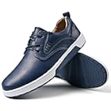 Men's Casual Shoes Fashion Dress Sneakers Zapatos Casuales para Hombre Comfortable Oxford Shoes for Men Lace-up Flat Business Casual Leather Shoes