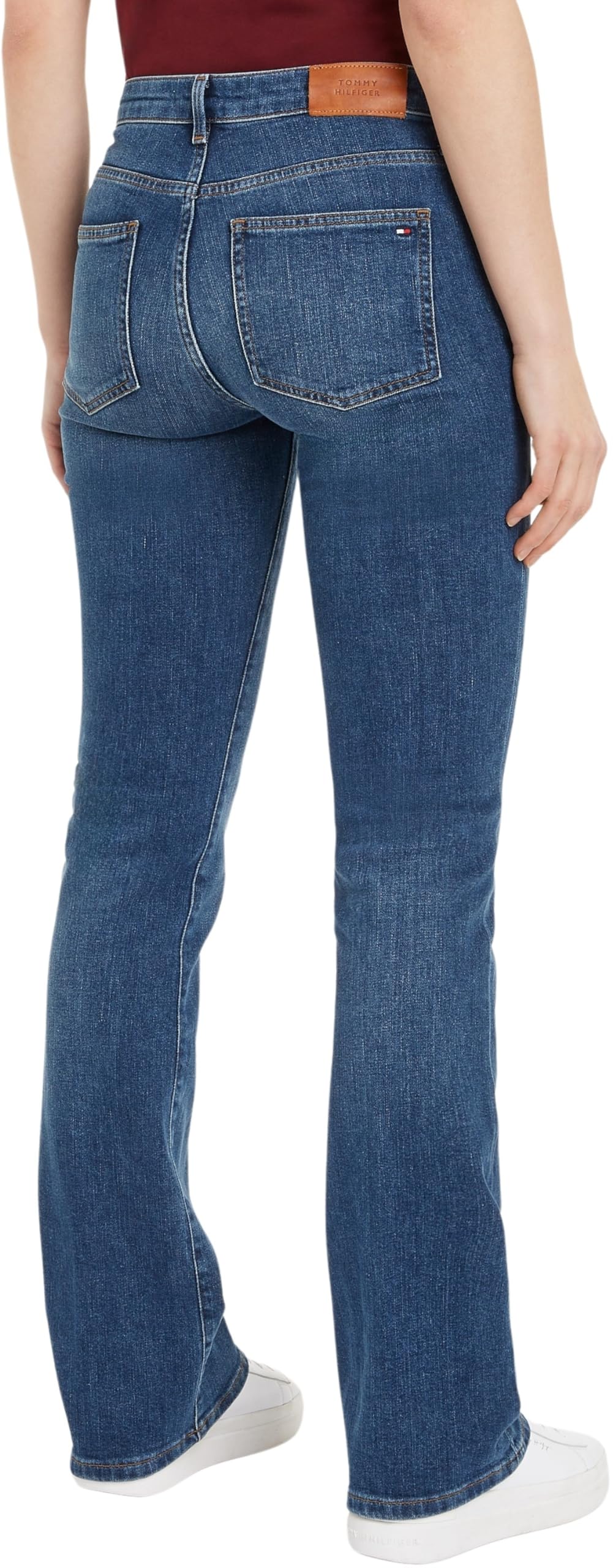 Tommy Hilfiger Damen Jeans Hose Bootcut Fit Mid Rise, Blau (Ana), 27W/28L – Ansicht 2