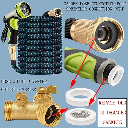 Miniatura 5 de TWCC Kit surtido de juntas de silicona para manguera de agua, 60 unidades, VMQ, arandela de silicona de grado alimenticio para cabezal de ducha