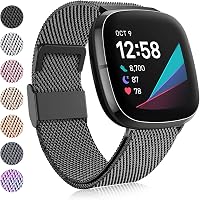 Faliogo Rozsdamentes Acél Szíj Fitbit Versa 3/4/Sense/Sense 2 Órához - Mágneses Záródás, Állítható Méret, Többféle Színben, Férfiaknak és Nő 1
