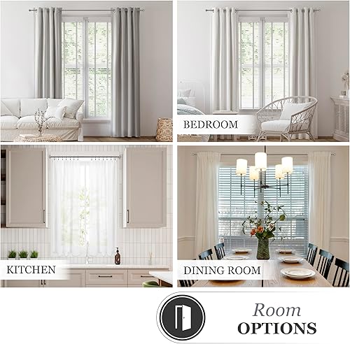 Miniatura 8 de Kenney - 71631 Rachel Barra de cortina decorativa estándar para ventana, 28 a 48 pulgadas, peltre italiano