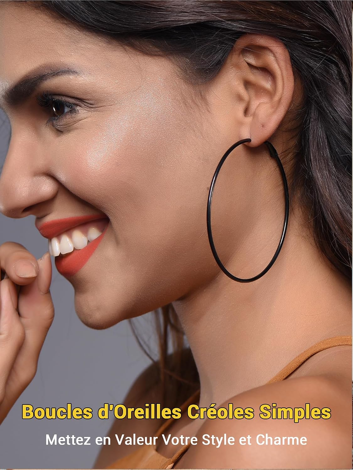 Boucles D'Oreilles Créoles Zircone ALEXCRAFT - Cadeau Élégant Pour Femme, Petite Amie Ou Maman