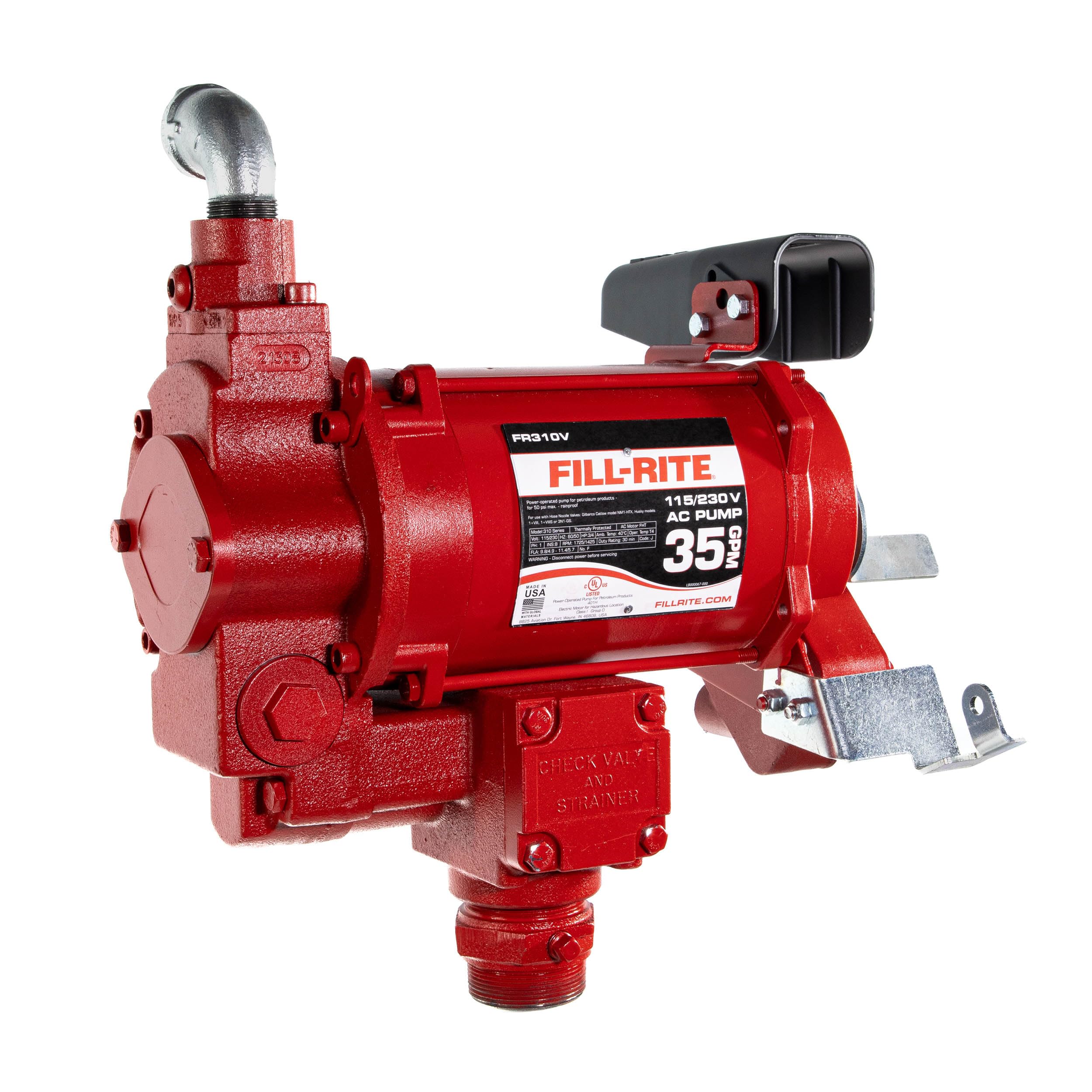 fill-rite fr310vn 115v/230v 35 gpm fuel transfer pump (pump only)