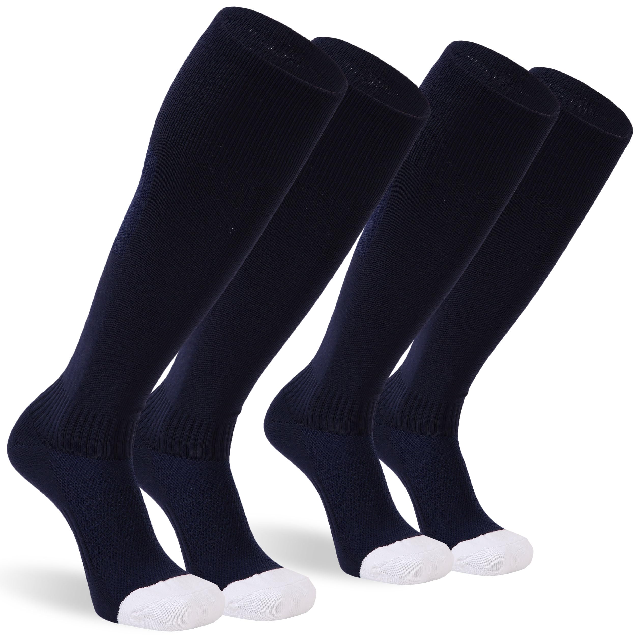 Sunew Baseball Socks,2/3 Pack Youth Adult Athletic Softball Football Volleyball Socks for Summer Soccer Camps 4 Size