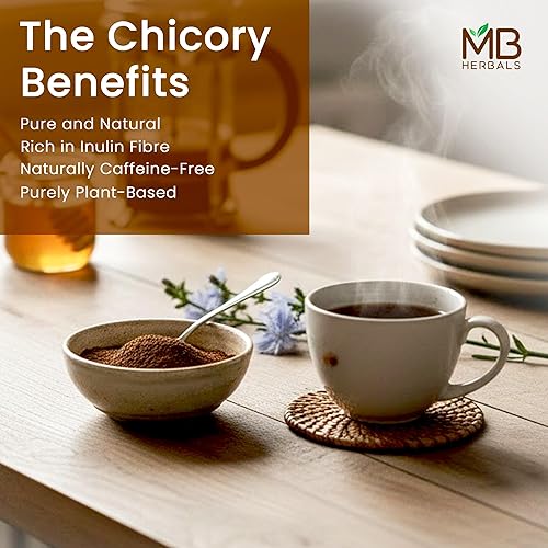 Miniatura 5 de MB Herbals Polvo de Raíz de Achicoria Instantánea 227 Gramos (0.5 lb / 8 oz) | Tostado y Granulado | Sin Gluten | Se Disuelve Instantáneamente en