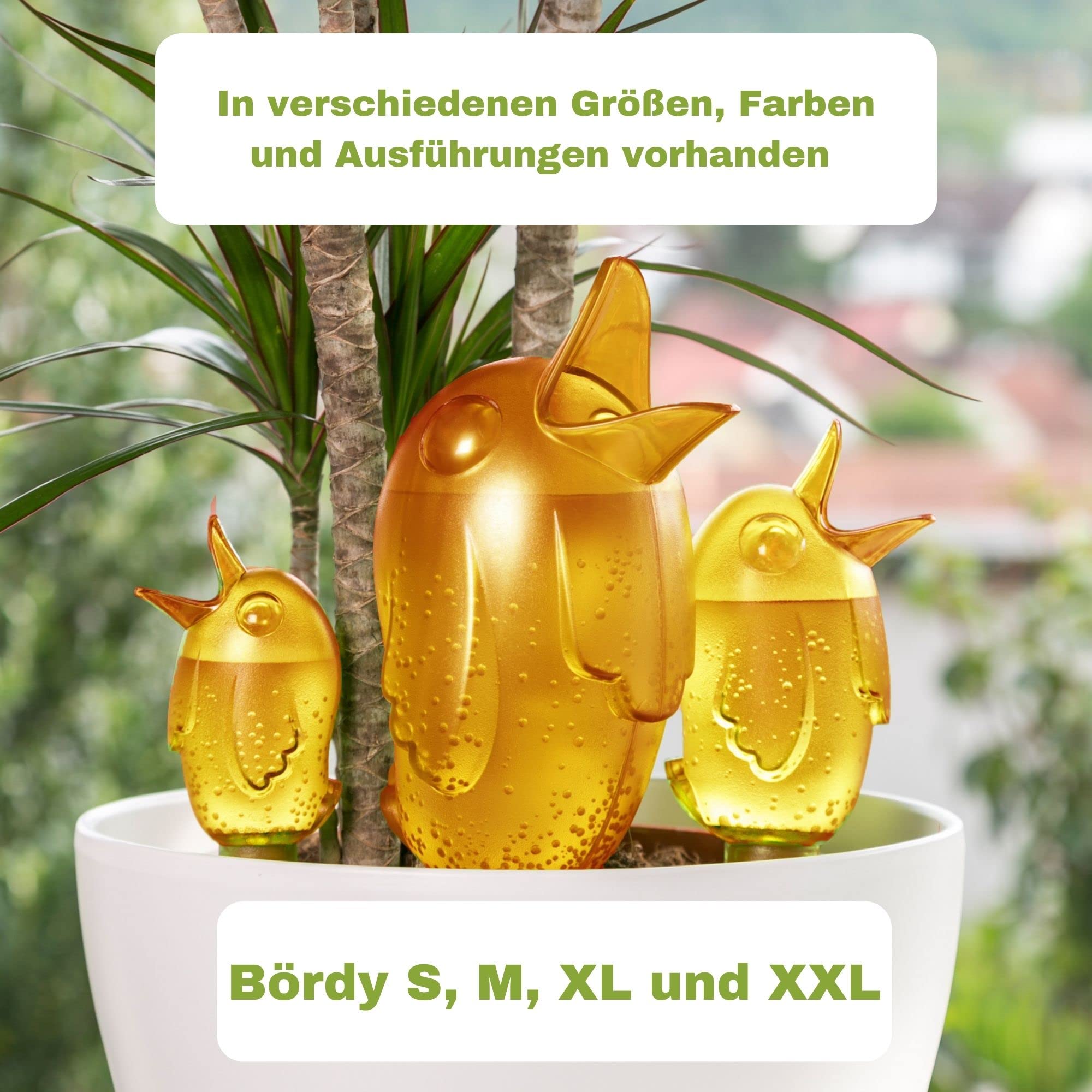 Scheurich Bördy M dozownik wody | zestaw 8 szt. fioletowy/pomarańczowy | pojemność 220 ml | kula nawadniająca mała z glinianą nóżką | dozownik wody do roślin i kwiatów, terakota, łodyga