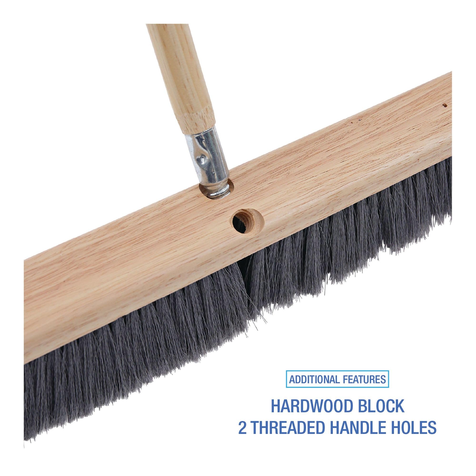 Boardwalk bwk20424 piso cepillo de cabeza 3 "Gray Marcados Polipropileno 24,"