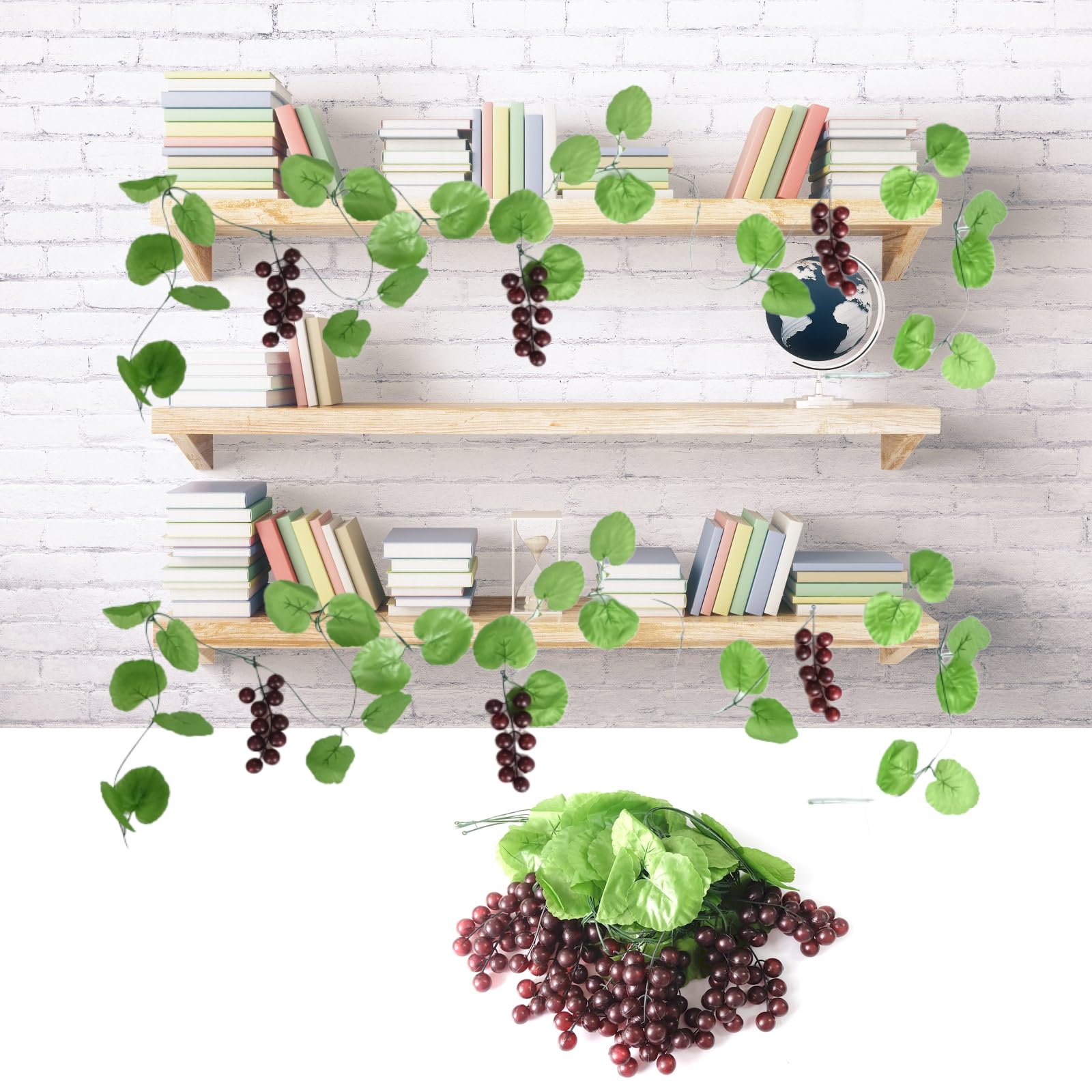 Raisins Décoratifs En Plastique - Raisins Artificiels Réutilisables