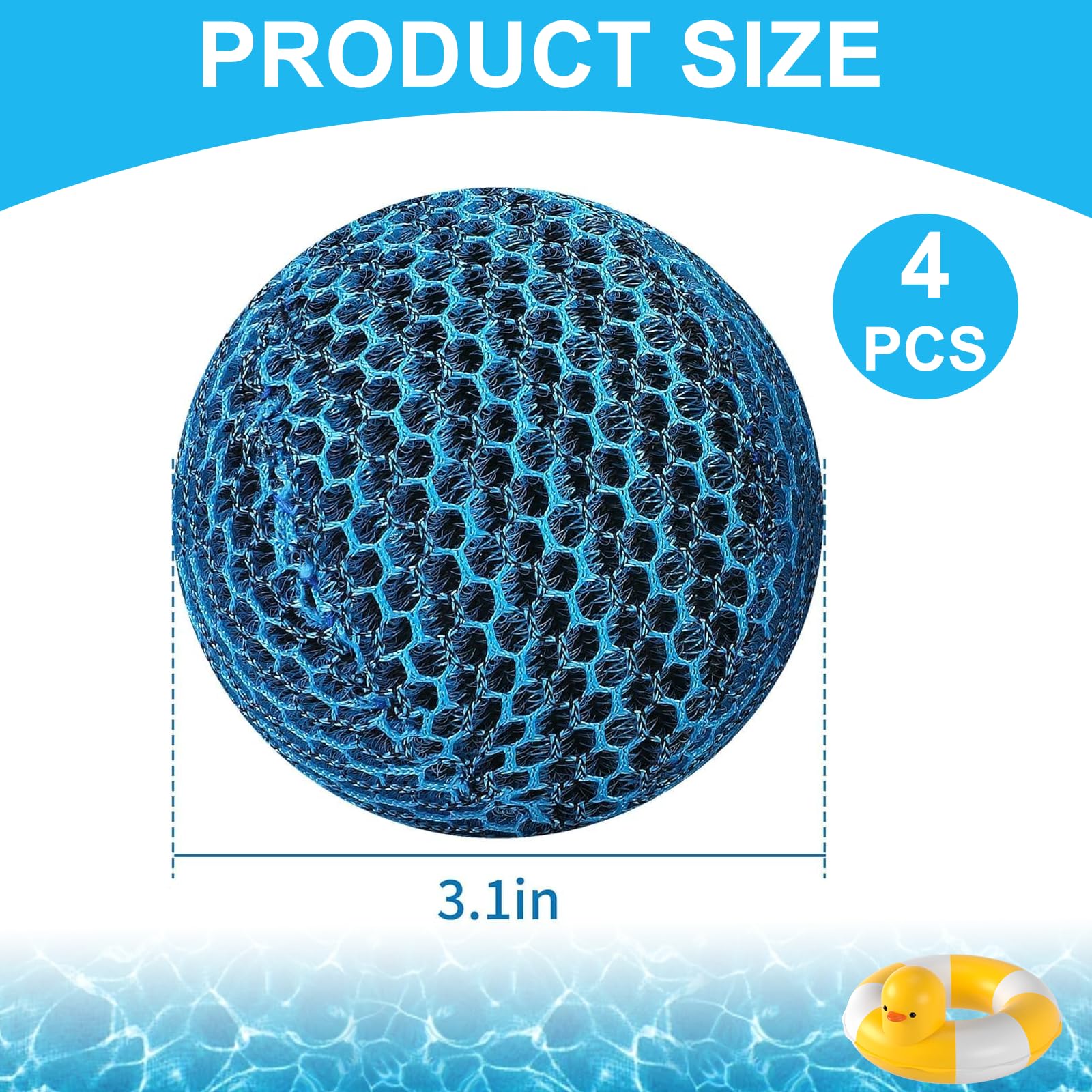 4 sztuki Hot Tub Pool Scum Absorber, 7 cm gąbki do czyszczenia oleju, wielokrotnego użytku do usuwania brudu, oleju i pianki, pasują do jacuzzi, basenu i spa