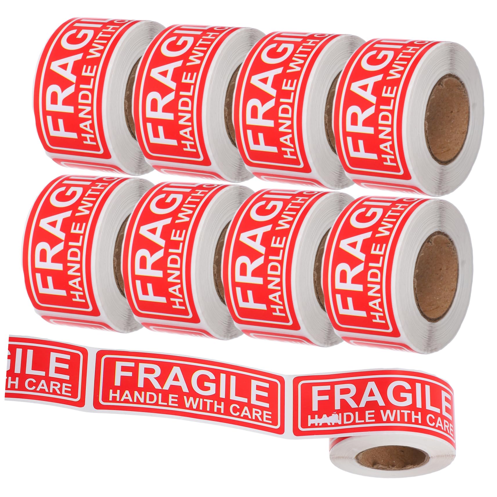Veemoon Self-Adhesive Fragile Stickers 10 Rolls of Labels for Shipping Protection Warning Stickers Roll