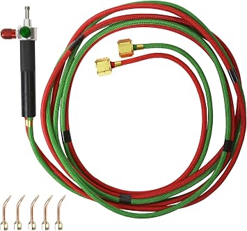 Smith Little TorchTM Kit with Five Tips & Australian Connections for Acetylene Propane Natural Gas MAPP & Hydrogen Model 23-1013A Jewelry Making Welding Metal Casting Soldering Tool