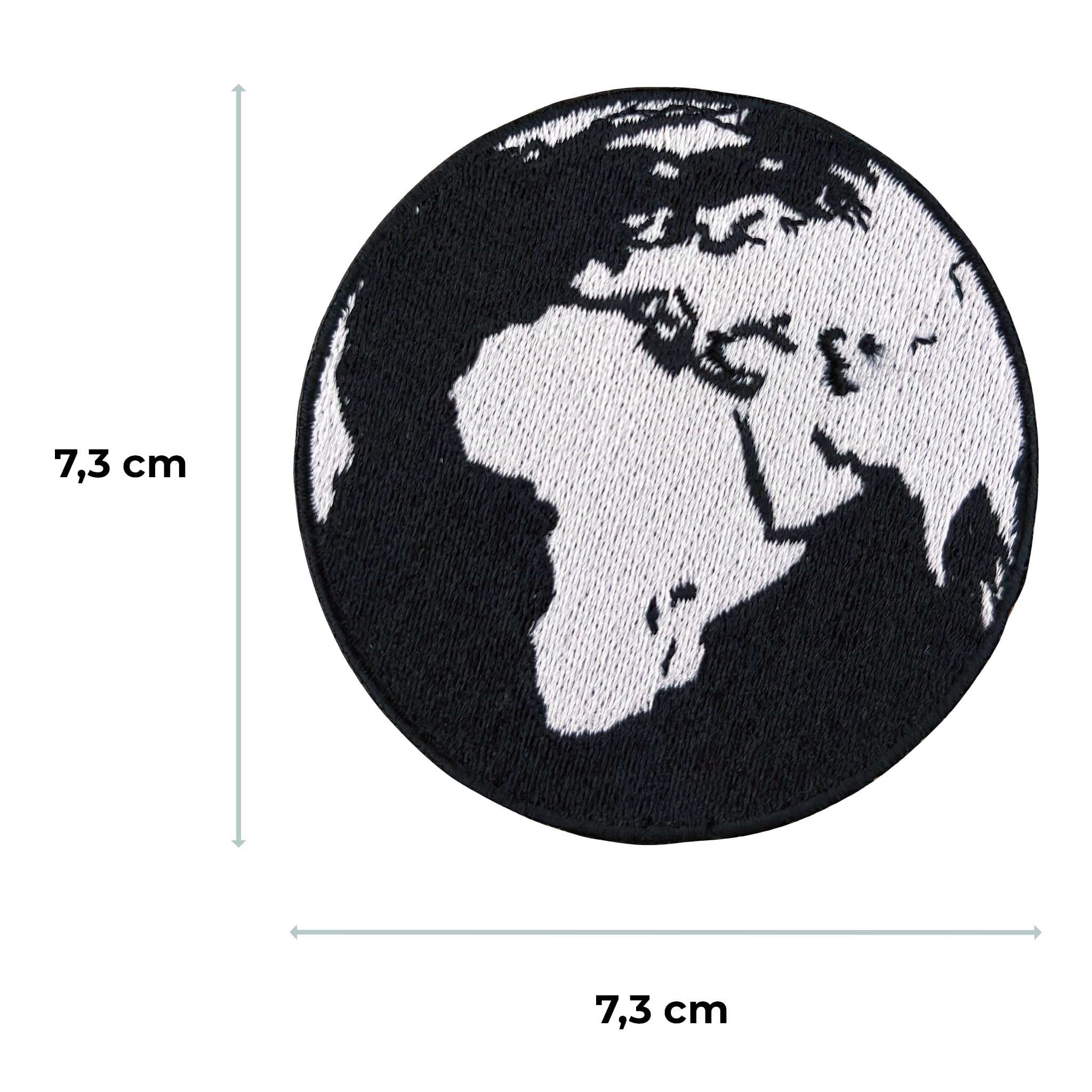 Patch Termoadesiva Ying Yang 7,5 Cm – Toppa Ricamata Da Stirare O Cucire Per Personalizzare Giacche, Jeans E Borse - 3
