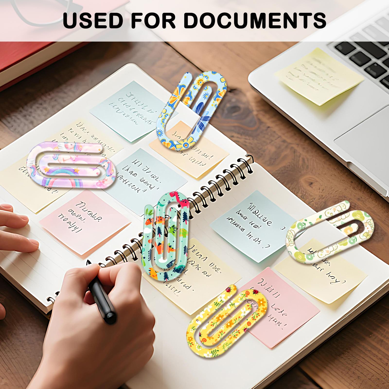 Jumbo-Büroklammern für Sublimationsdruck, blanko, Acryl, 10,2 x 5,1 cm, transparent, riesige Büroklammern für Wärmeübertragung, Basteln, personalisierte Lesezeichen, Büroschulbedarf, individuelle