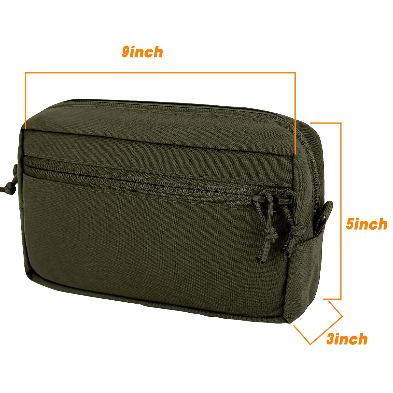 Tactical MOLLE Admin Pouch – Große Utility-Tasche Für Westen, Gürtel & Rigs, Aus 500D Cordura Nylon
