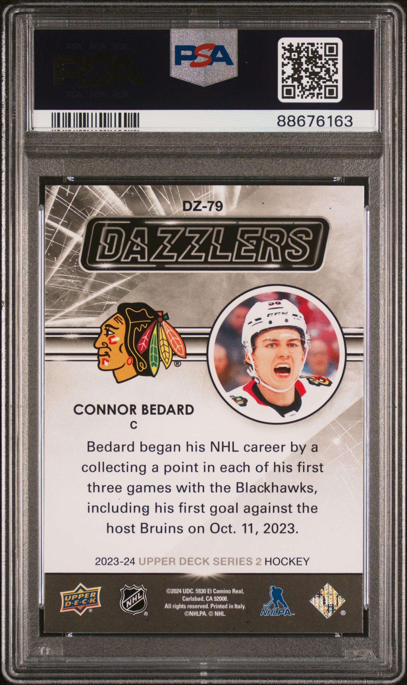 Amazon.com: MINT RARE 2023 CONNOR BEDARD HOCKEY ROOKIE CARD UPPER