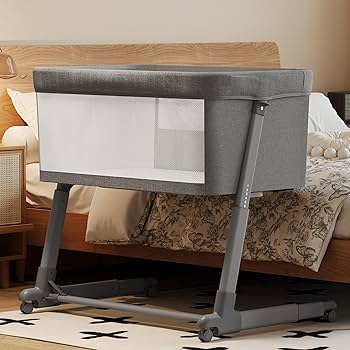 moneページ Amazon.com : AMKE Baby Bassinets,All mesh Bedside Sleeper