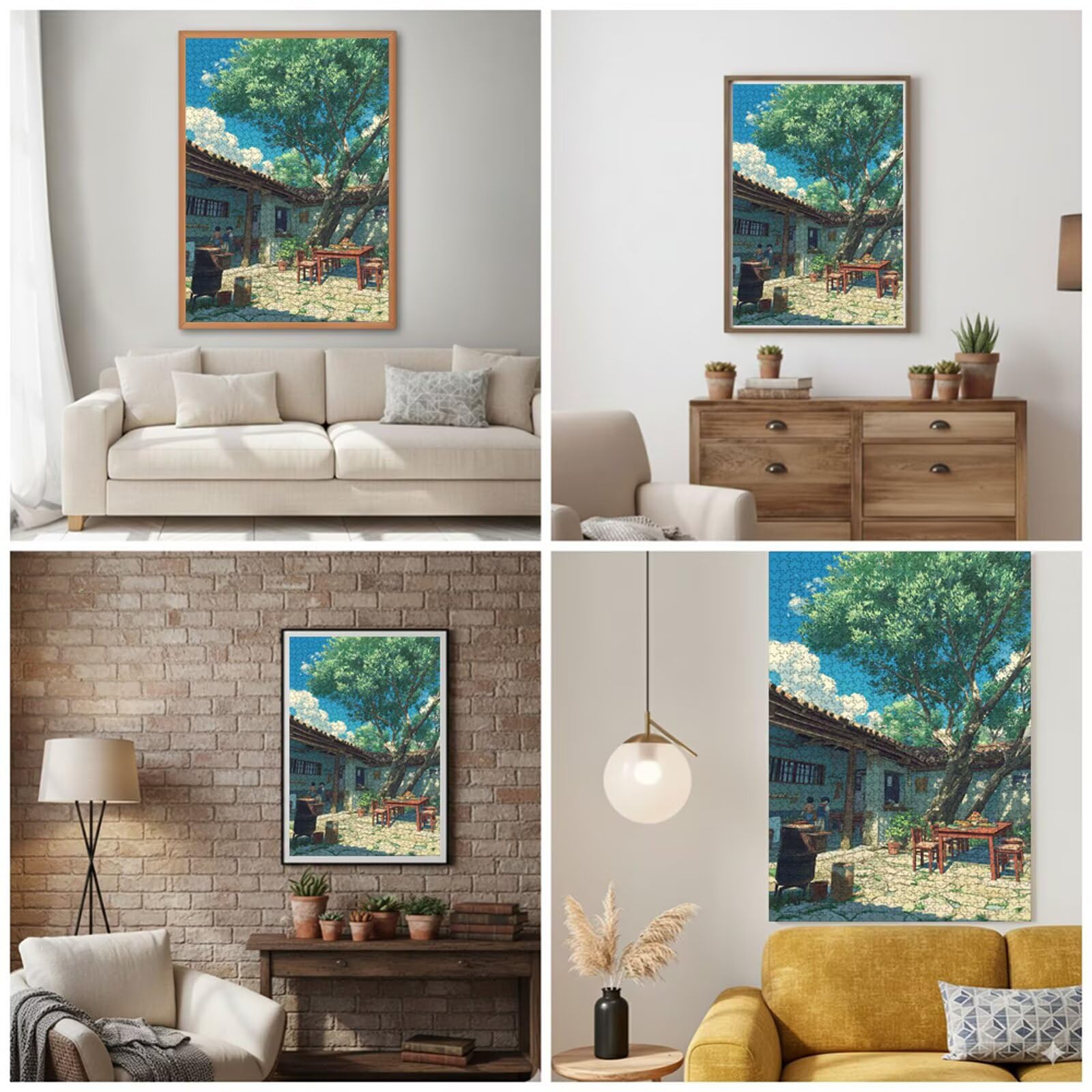 3000 Pezzi Puzzle Adulti - Albero & Cabina - Fabbricazione in Legno Robusto (Forma Classica) - Decorazione Murale con Poster - Prodotto Riservato ad Adulti e 14 Anni in Su (111x87cm) P3#926