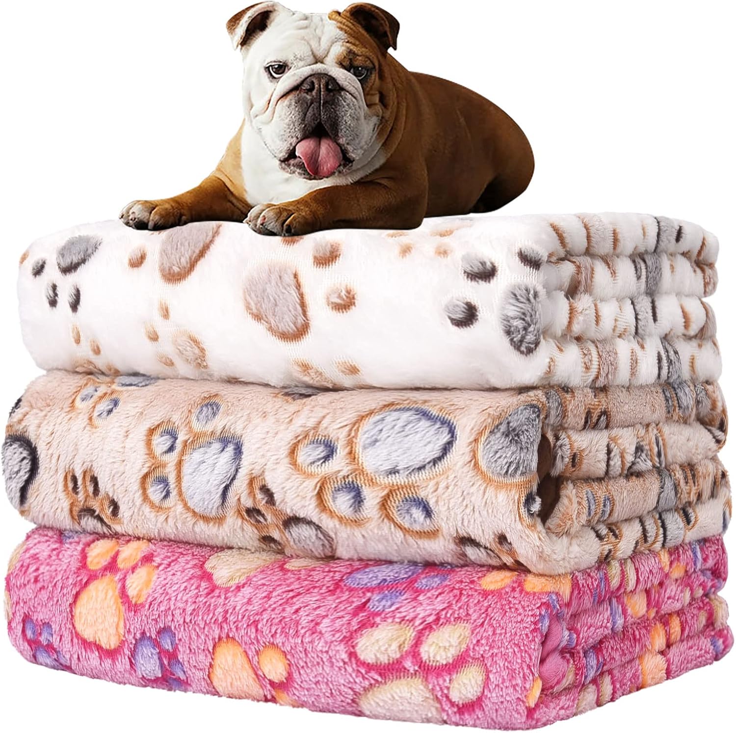 Rezutan Dog Blanket, Cat Blanket, Dog Blankets Washable, Soft Warm Pet
