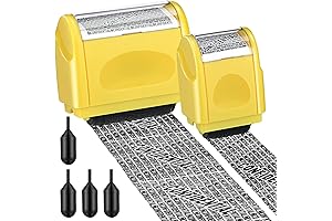2 Pack Identity Theft Protection Roller Stamps