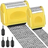 Nezyo 2 Pack Identity Protection Roller Stamp Identity Theft, Confidential, Privacy Roller Stamp Informatio