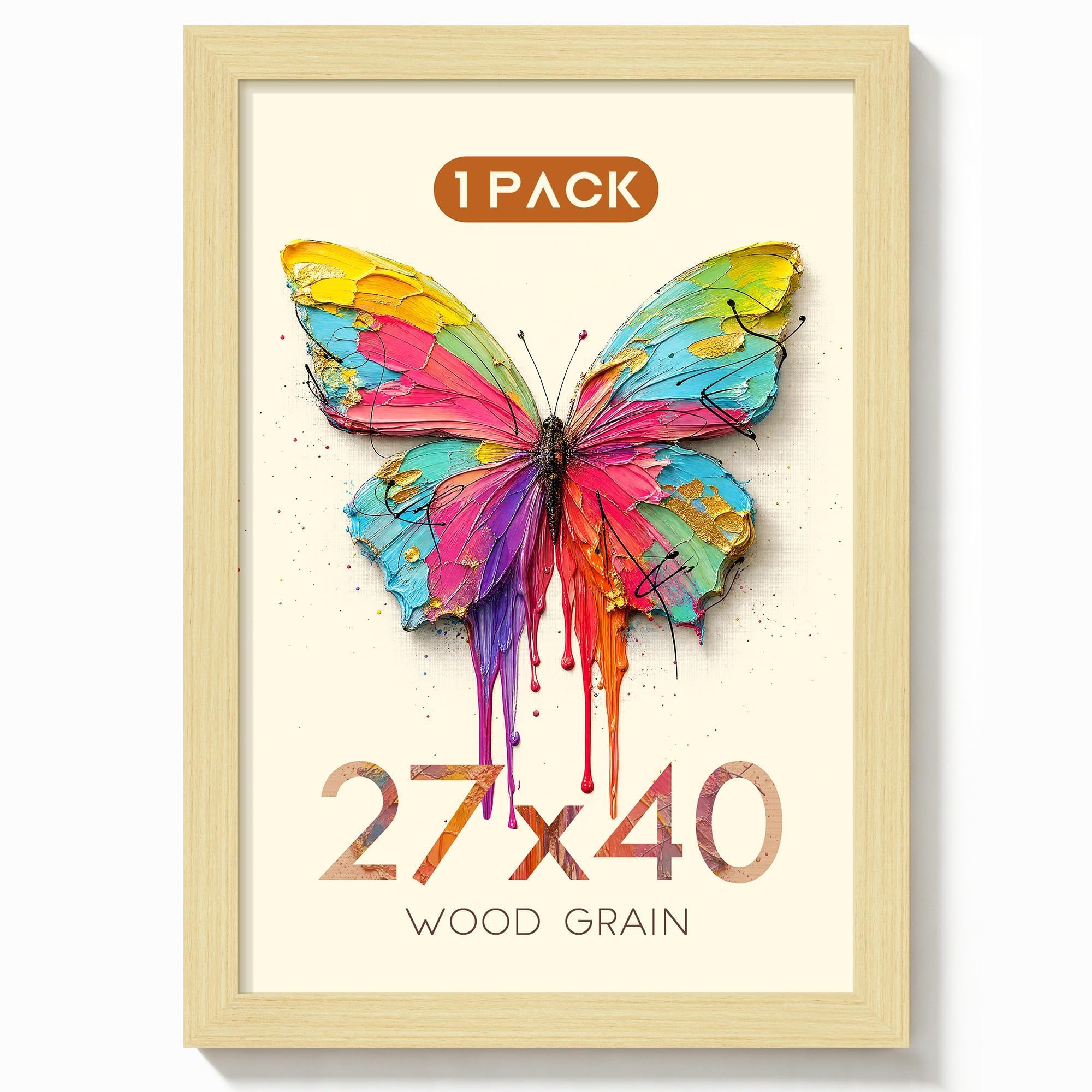 Photo 1 of Picrit 27x40 Poster Frame, Oak Wood Grain