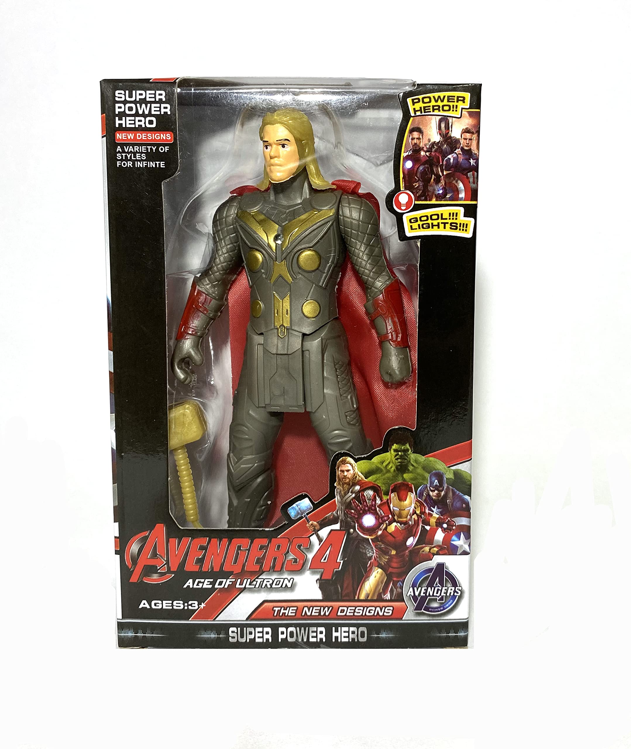The Voila’s - End Game Infinity War Action Figure Hero | Thor | Movable Parts |Toys for Kids 3+ Years (Small -15 Cms)
