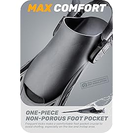 CAPAS Snorkel Fins, Swim Fins Travel Size Short Adjustable for Snorkeling Diving Adult Men Women Kids Open Heel Swimming Flippers