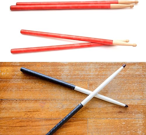 Miniatura 5 de PATIKIL Cinta para baquetas de tambor, agarre para baqueta, antideslizante, 6 unidades, 1 pulgada de ancho, 3.3 pies para percusión de tambor,