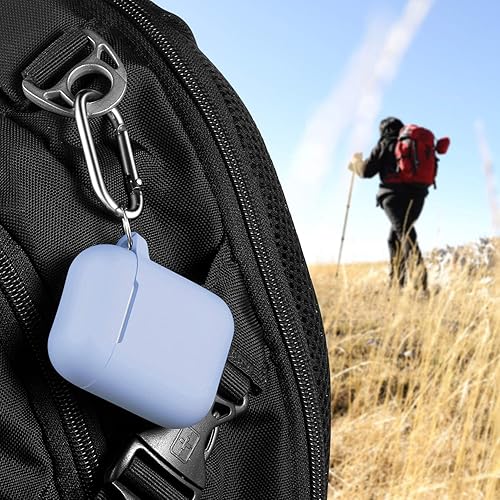 Miniatura 7 de Funda para AirPods con llavero, protección completa, de silicona, accesorios para AirPods, funda para chicas con estuche de carga inalámbrico para