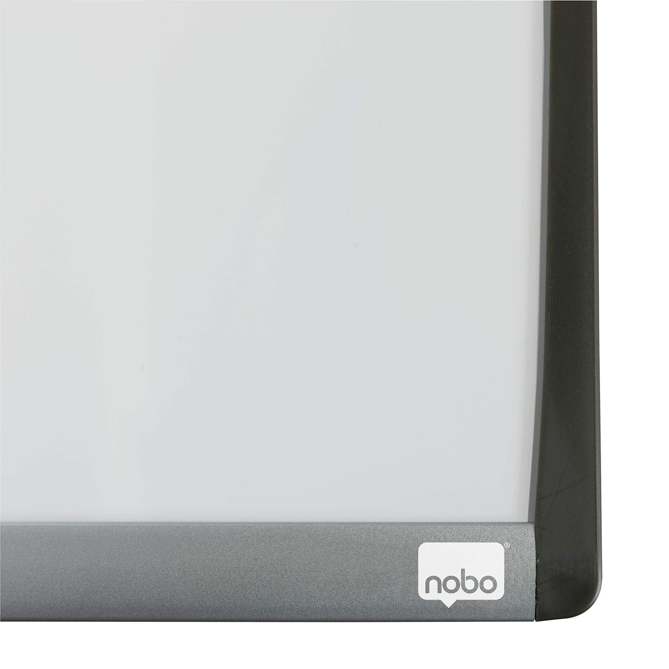 Rexel Magnetic Dry Wipe Personal Whiteboard, 585 x 430 mm, Arched Frame, Includes Marker, Magnets and Fitting Kit, White, 1903783