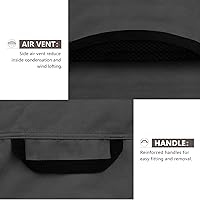 Vista 4 de ULTCOVER Funda para mesa auxiliar de patio, impermeable, rectangular, para exteriores, pequeña, 36 x 22 x 18 pulgadas, color negro