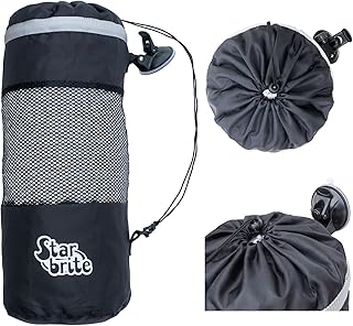 STAR BRITE Mesh Trash Bag with Locking Suction Cup & Litter Guard Cinch Tie - for Boats, RVs, Gold Carts, & Outdoor Adventures - Durable & Washable, 5 Gallon Capacity (52074)…