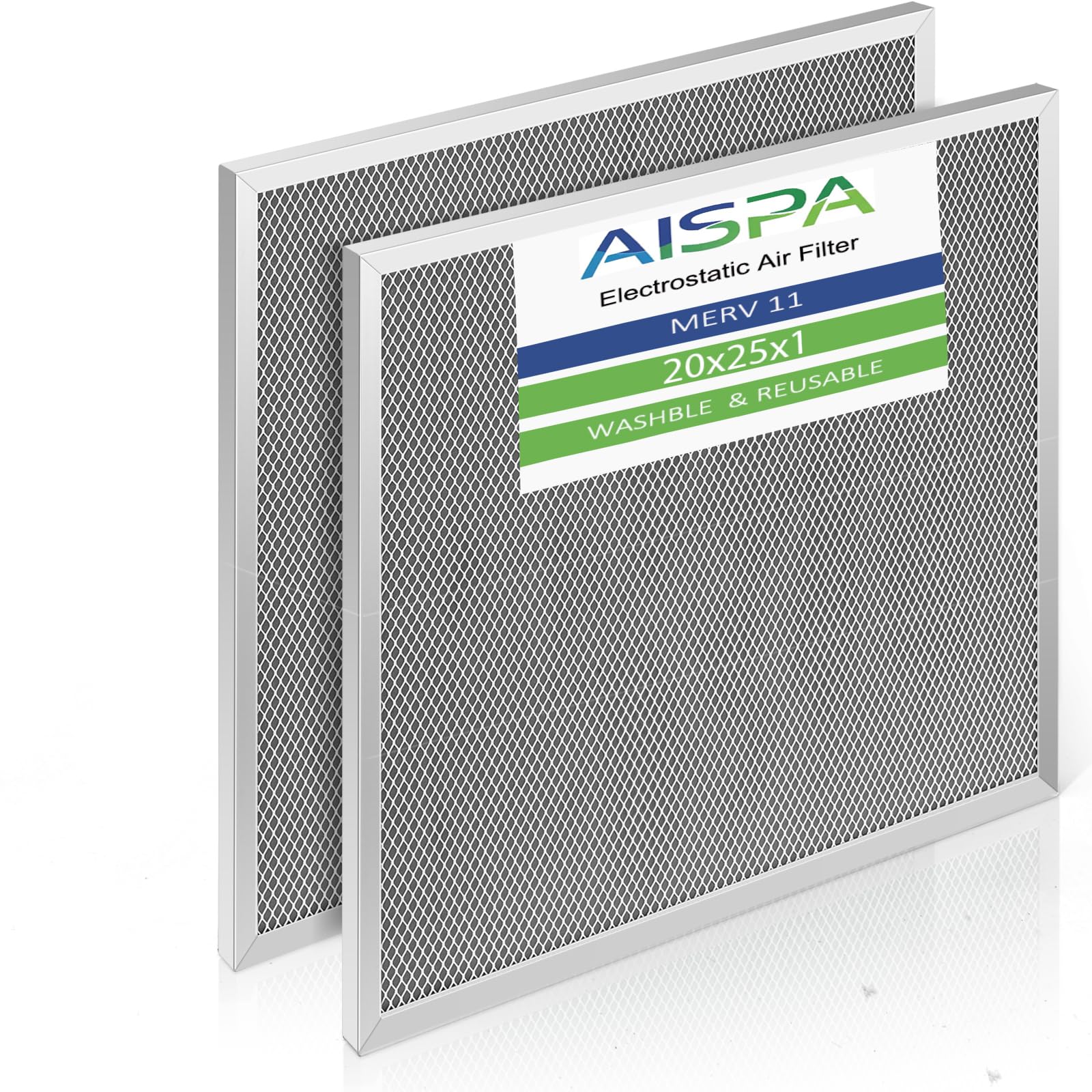 aispa 2-Pack 20x25x1 Filter