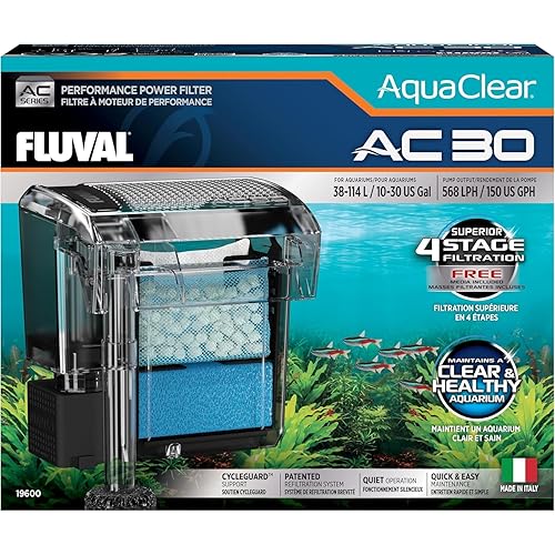 AquaClear 30 Power Filter, Fish Tank Filter for 10- to 30-Gallon Aquariums