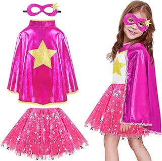 Superhero-Capes for Kids Superhero-Costumes for Girls Toddler Princess Dress-Up Big-Sister-Gifts Christmas Party Toy - Buy now