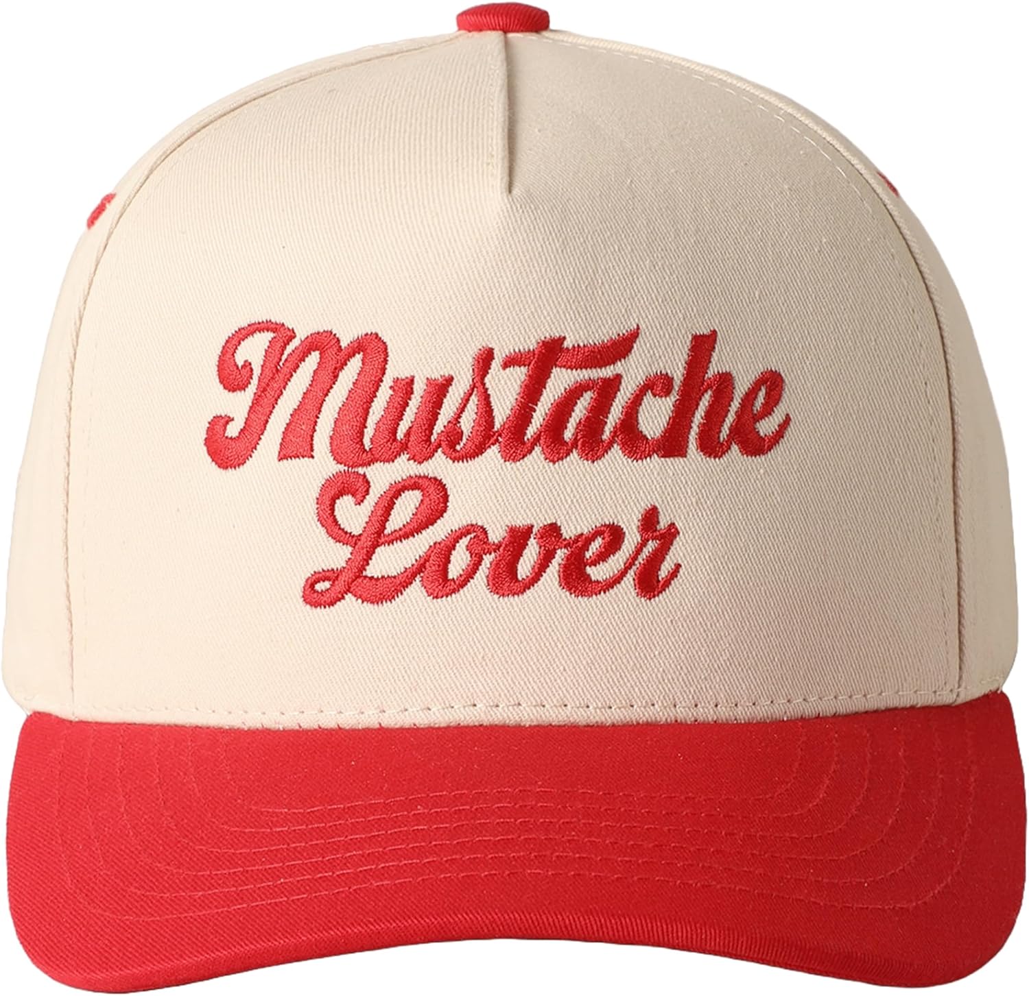 MIRMARU Two-Tone Vintage Canvas Trucker Hats for Men & Women, Adjustable Size Baseball Caps with Trendy Embroidered Design