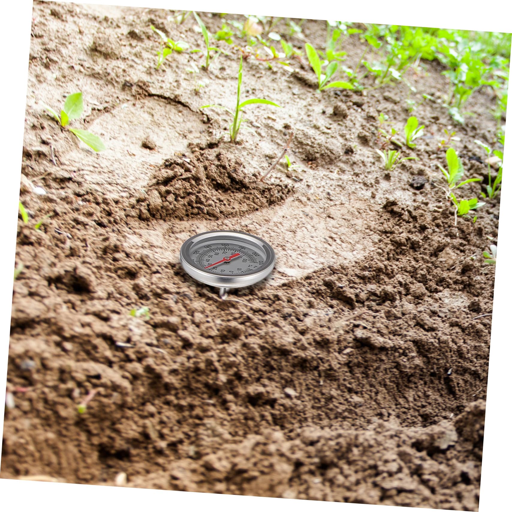 Mipcase 3pièces Thermomètre De Compost Acier Inoxydable avec Longue De Mesure De Température Précise pour Sol Et Fertilisation Plage