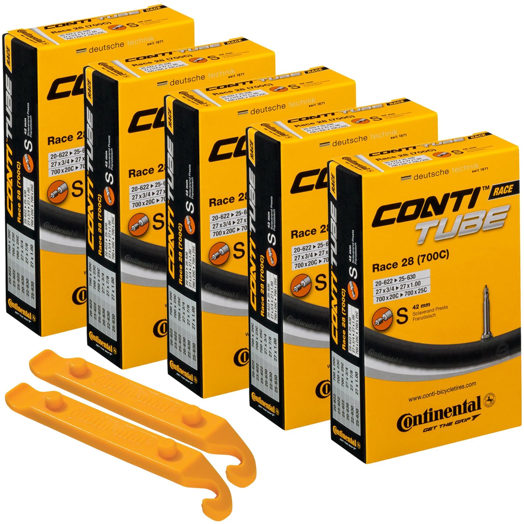 Amazon.com: Continental Standard Bike Inner Tube 700x20-25, 42mm