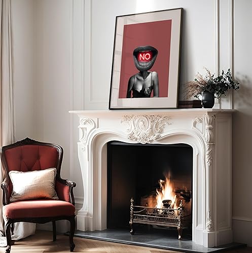 Miniatura 4 de Poster Master Preppy Woman Print Póster retro de labios funky Arte moderno y moderno Diseño de pared maximalista vanguardista Arte bohemio chic